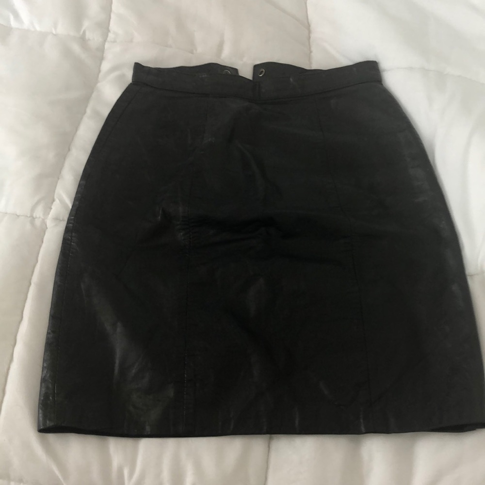 BB Dakota Leather Skirt Vintage